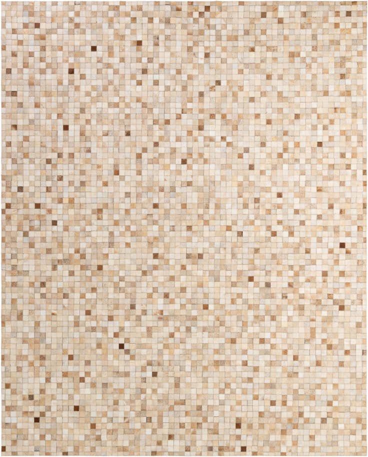 Detail image of 8' 1 x 9' 11 Cowhide - Patchwork Rug