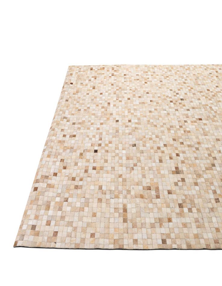 Detail image of 8' 1 x 9' 11 Cowhide - Patchwork Rug