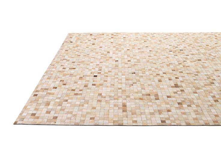 Detail image of 8' 1 x 9' 11 Cowhide - Patchwork Rug