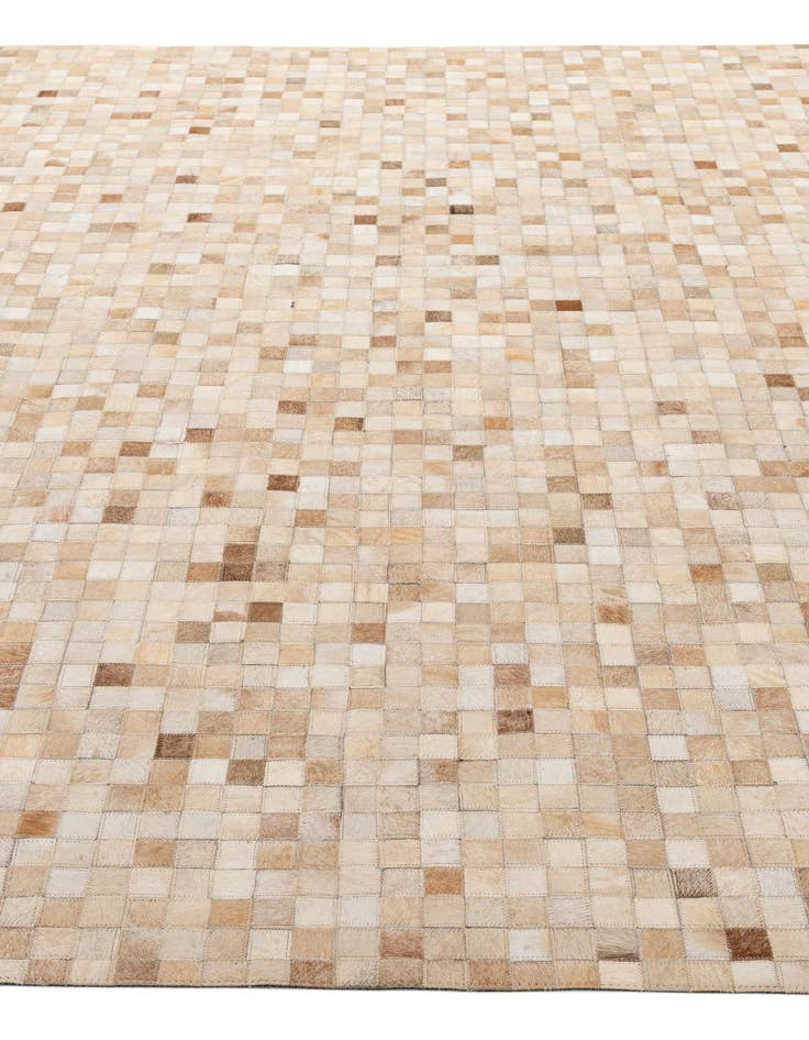 Detail image of 8' 1 x 9' 11 Cowhide - Patchwork Rug