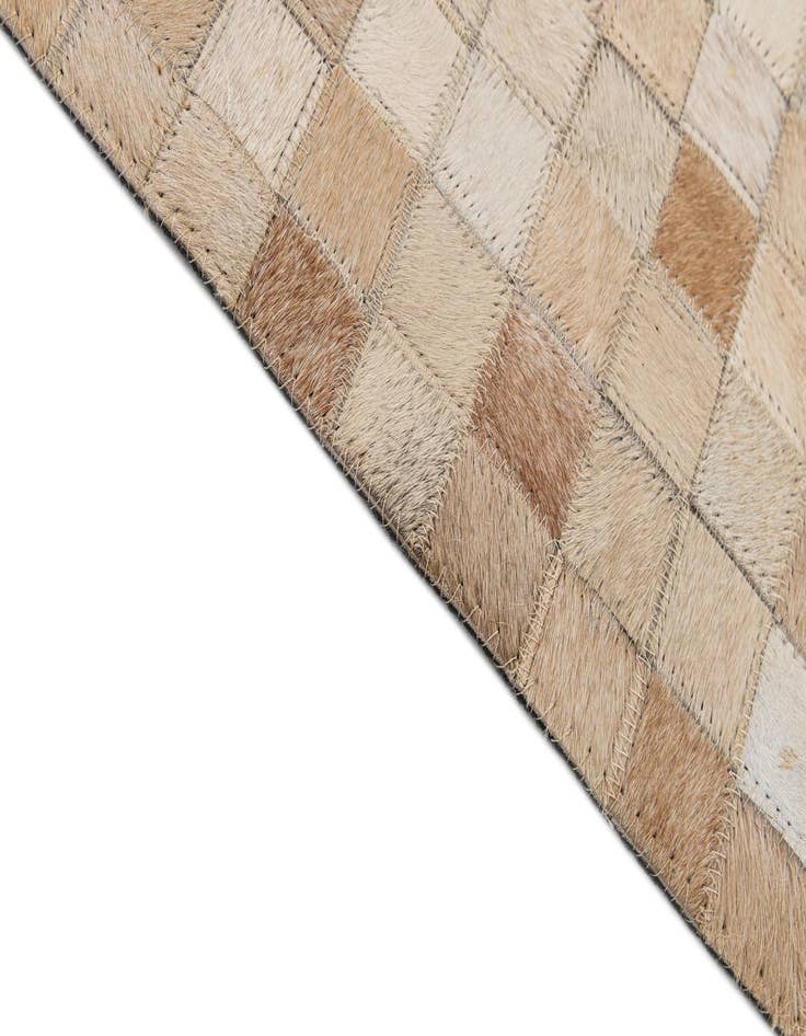 Detail image of 8' 1 x 9' 11 Cowhide - Patchwork Rug
