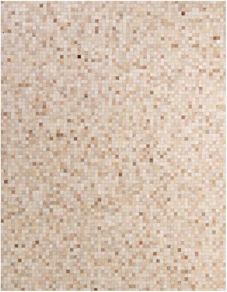 Detail image of 8' 1 x 9' 11 Cowhide - Patchwork Rug