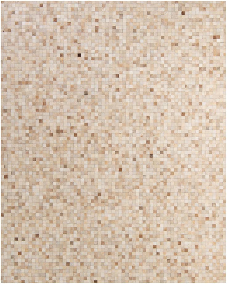 Detail image of 8' 1 x 9' 11 Cowhide - Patchwork Rug