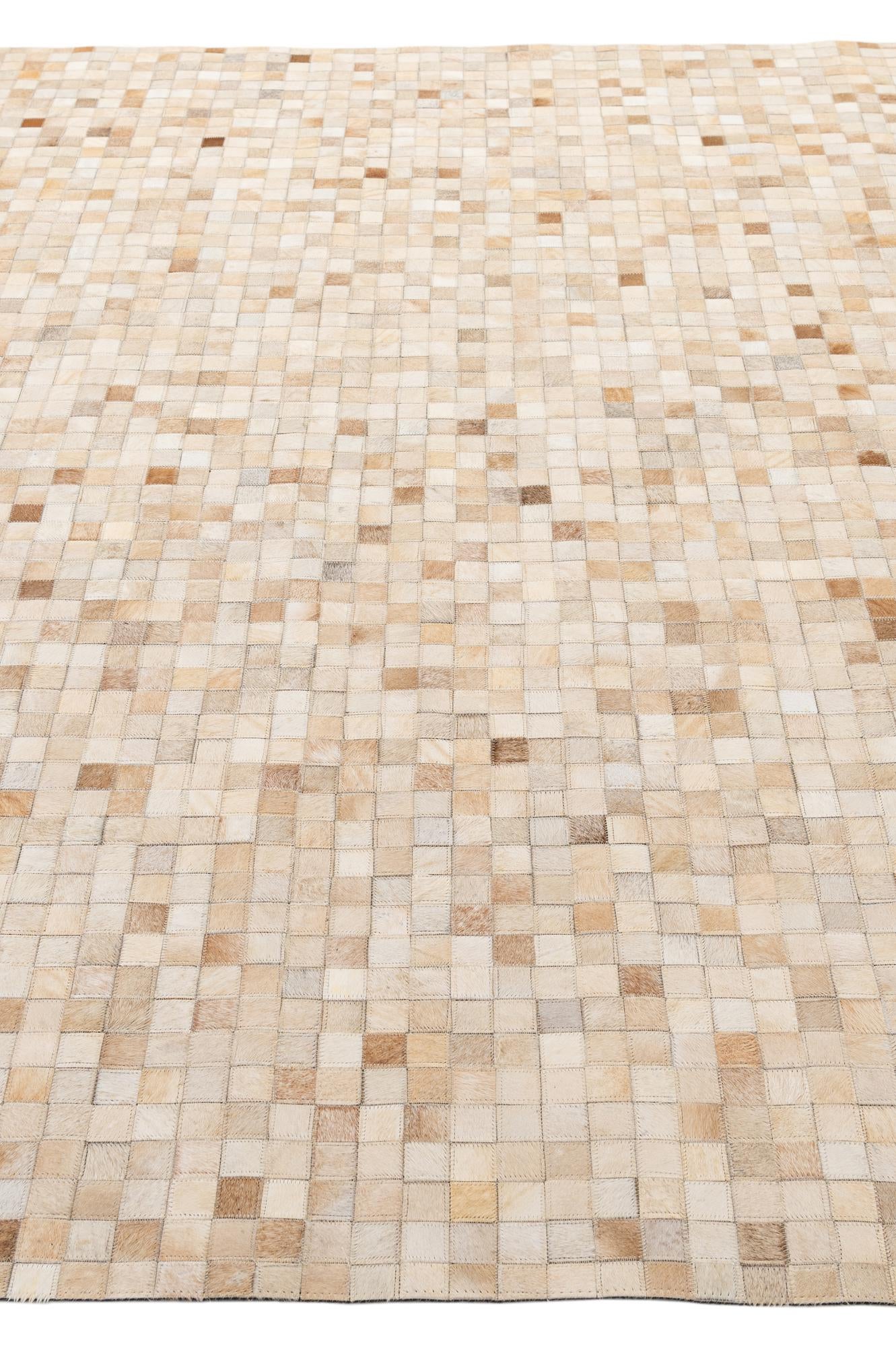 8' 1 x 9' 10 Cowhide - Patchwork Rug