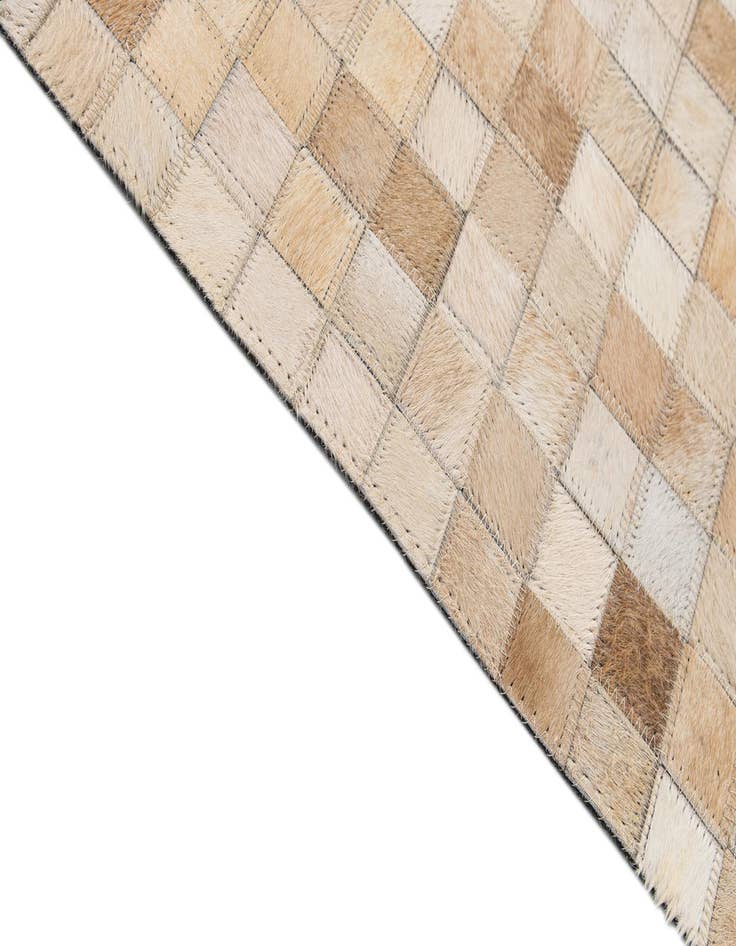 Detail image of 8' 1 x 9' 10 Cowhide - Patchwork Rug