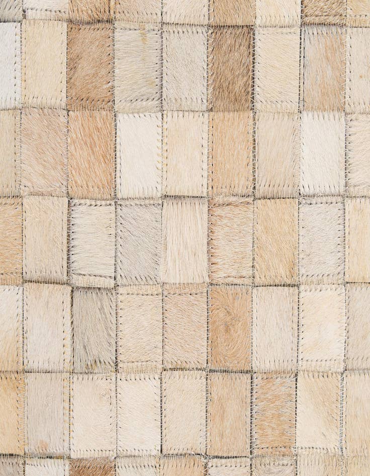 Detail image of 8' 1 x 9' 10 Cowhide - Patchwork Rug