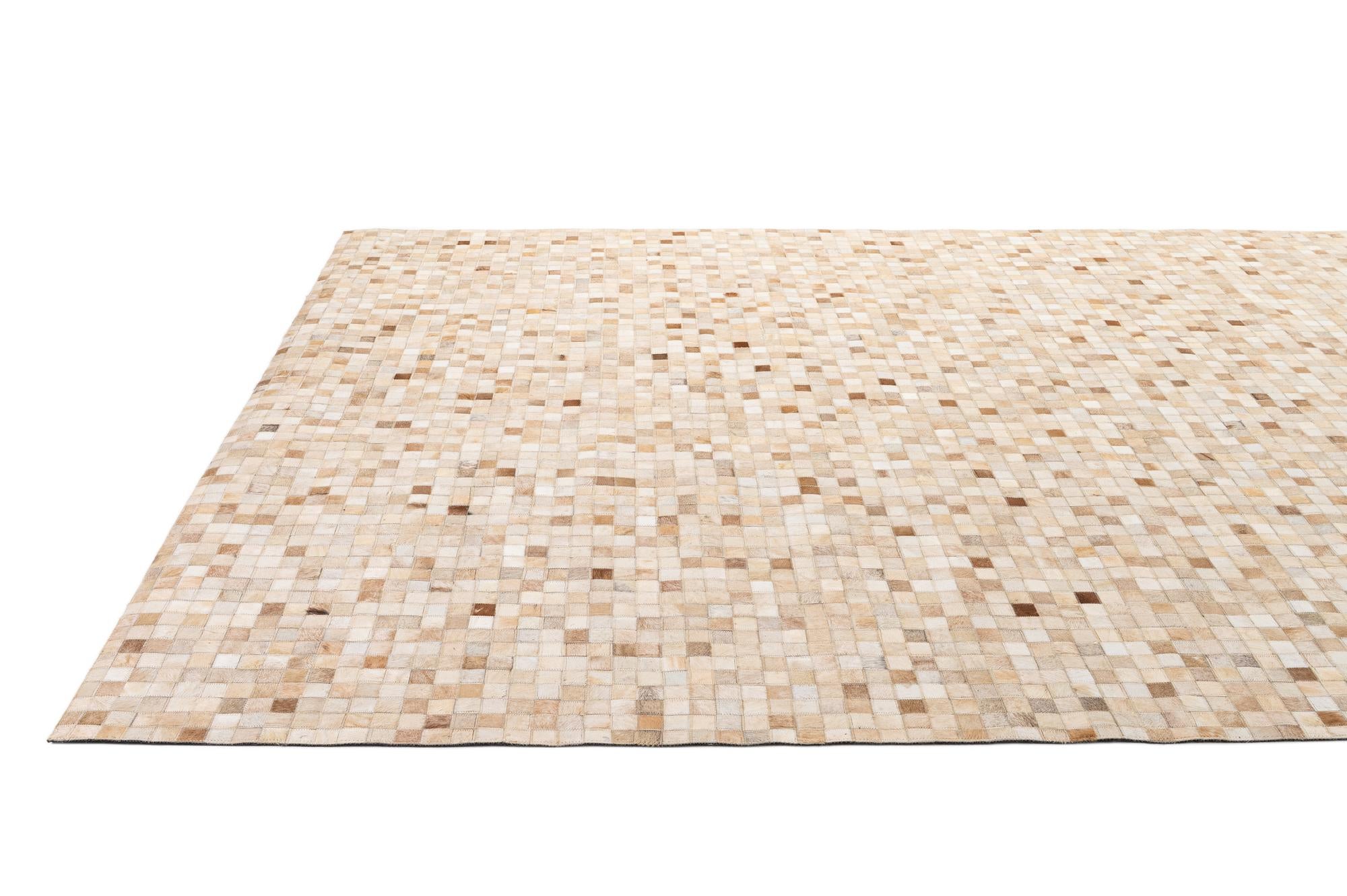 8' 1 x 10' Cowhide - Patchwork Rug