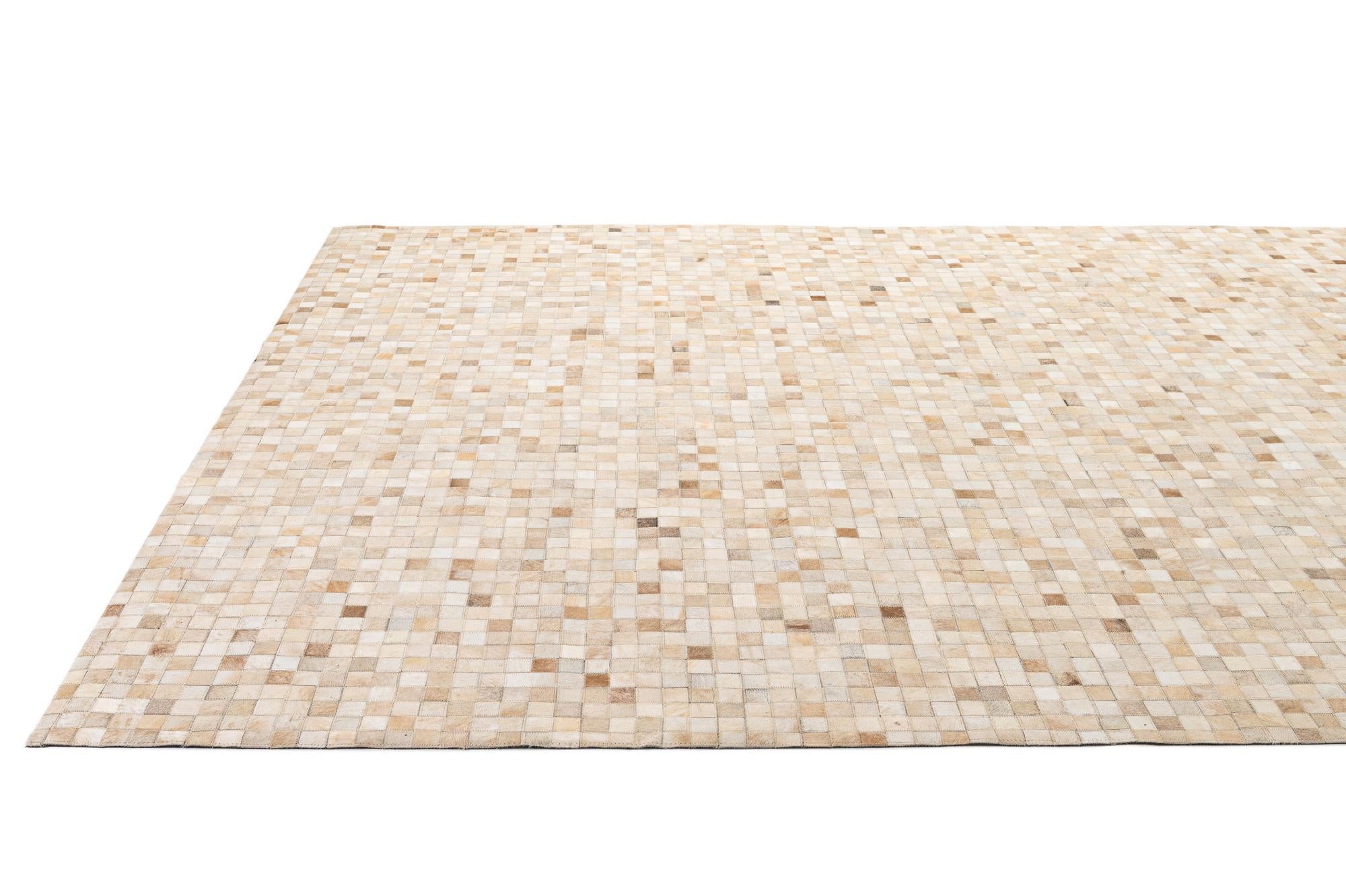 8' 1 x 10' Cowhide - Patchwork Rug