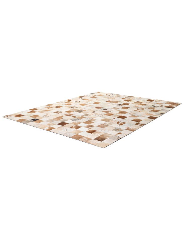 Detail image of 8' 1 x 9' 11 Cowhide - Patchwork Rug
