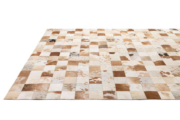 8' 1 x 9' 11 Cowhide - Patchwork Rug