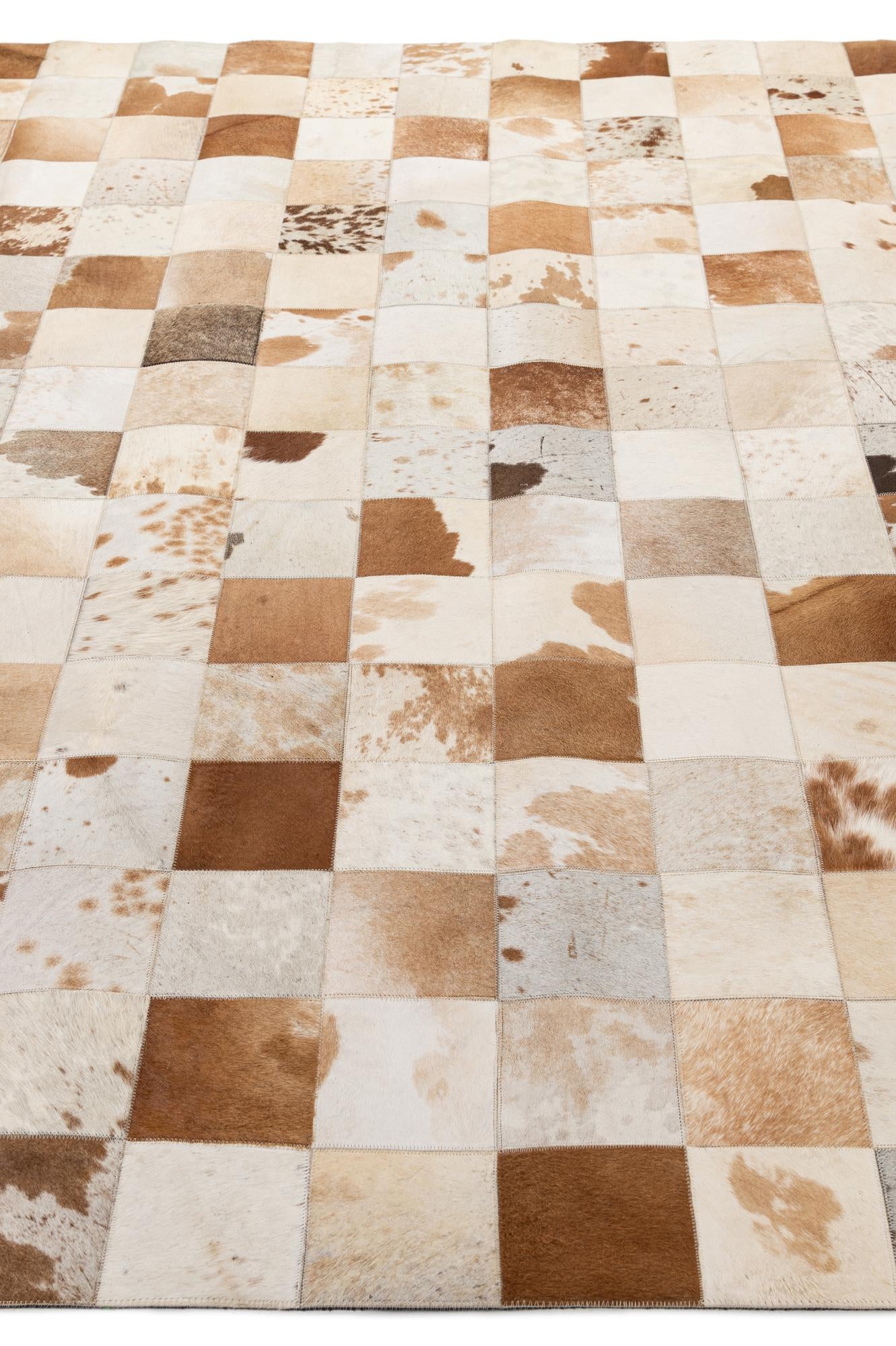 8' 1 x 9' 11 Cowhide - Patchwork Rug
