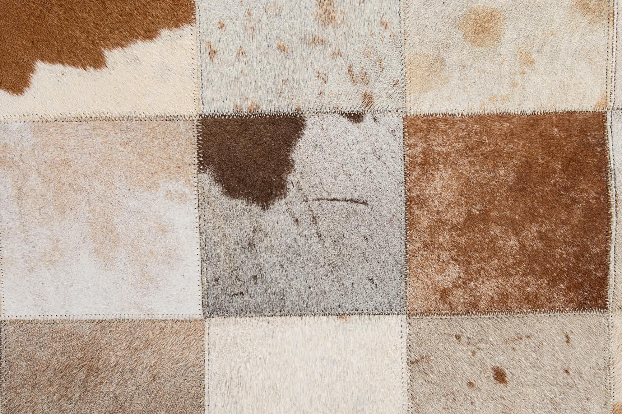 8' 1 x 9' 11 Cowhide - Patchwork Rug