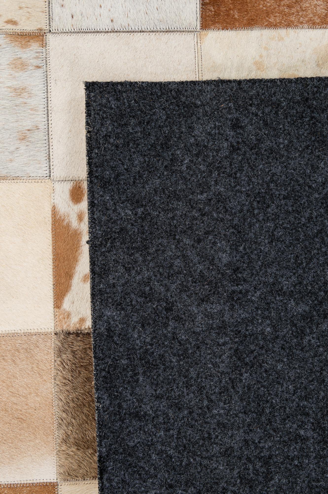 8' 1 x 9' 11 Cowhide - Patchwork Rug