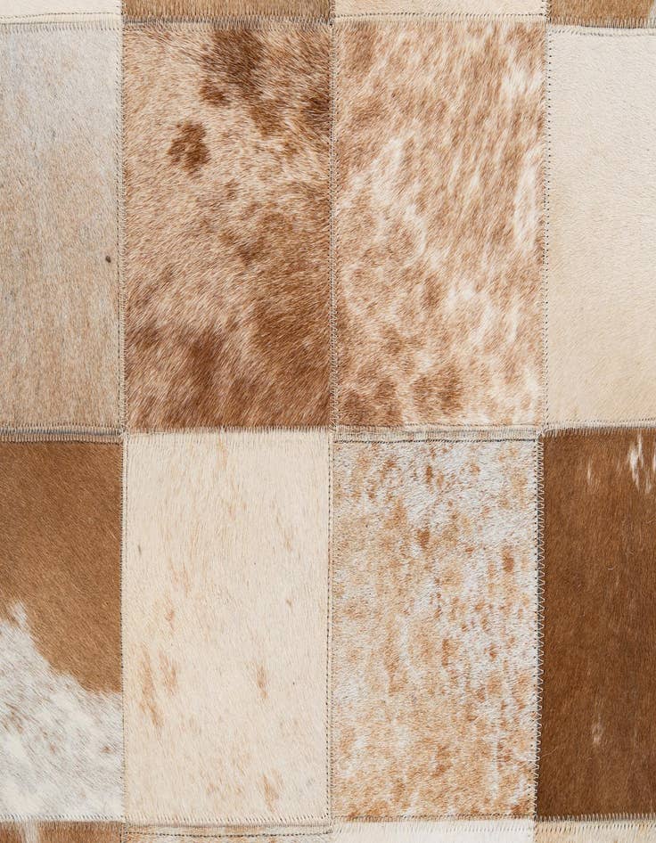 Detail image of 8' x 9' 11 Cowhide - Patchwork Rug