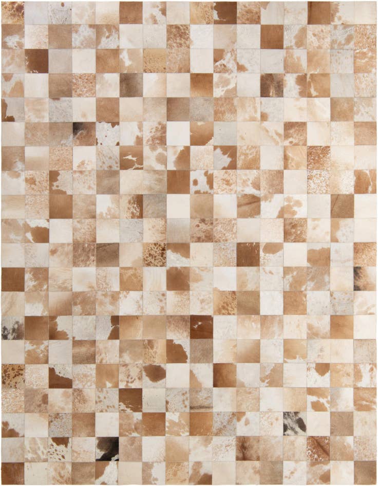 Detail image of 8' x 9' 11 Cowhide - Patchwork Rug