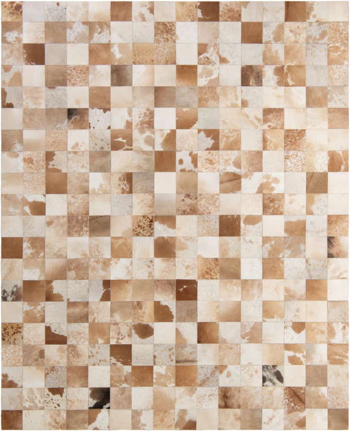 8' x 9' 11 Cowhide - Patchwork Rug
