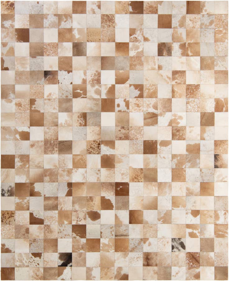 Detail image of 8' x 9' 11 Cowhide - Patchwork Rug