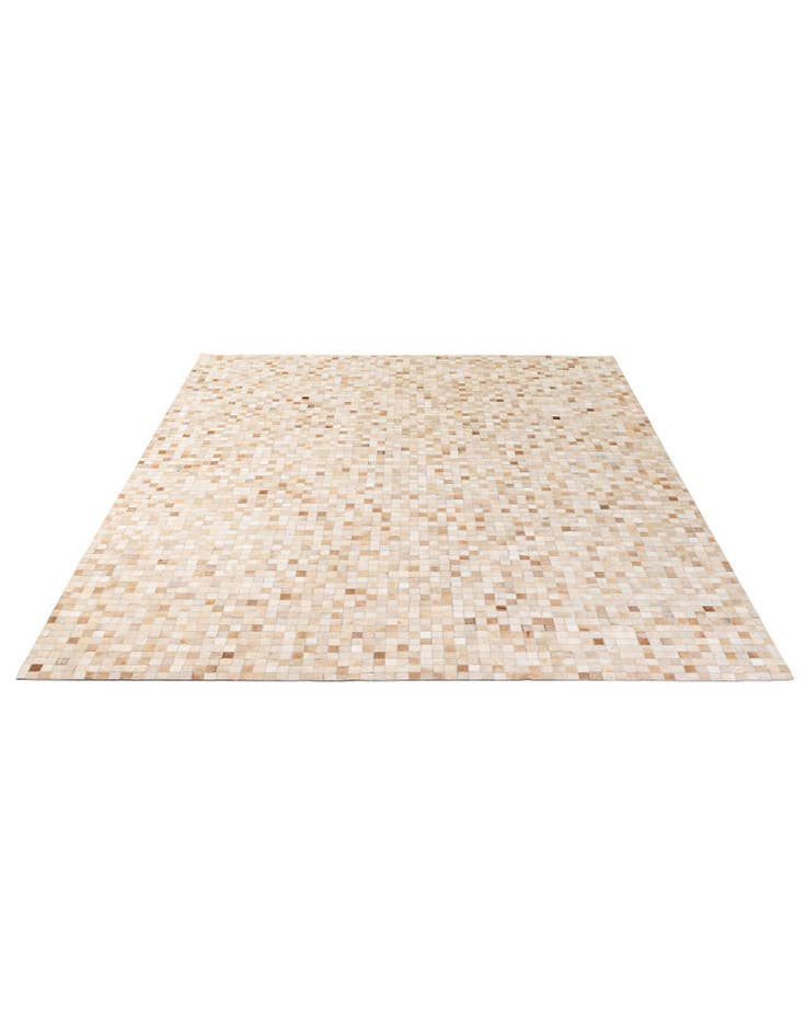 Detail image of 8' 1 x 9' 11 Cowhide - Patchwork Rug
