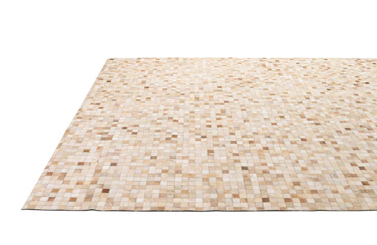 Detail image of 8' 1 x 9' 11 Cowhide - Patchwork Rug