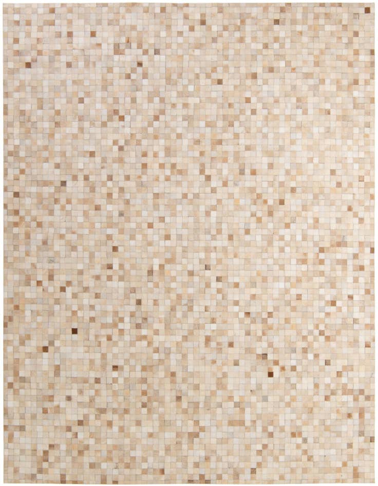 Detail image of 8' 1 x 9' 11 Cowhide - Patchwork Rug