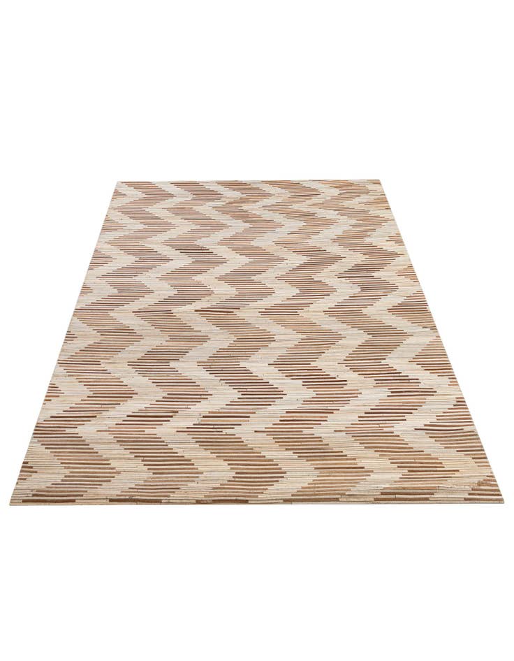 Detail image of 4' 11 x 8' 2 Cowhide - Patchwork Rug