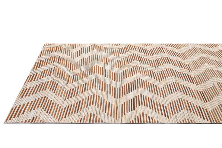 Detail image of 4' 11 x 8' 2 Cowhide - Patchwork Rug