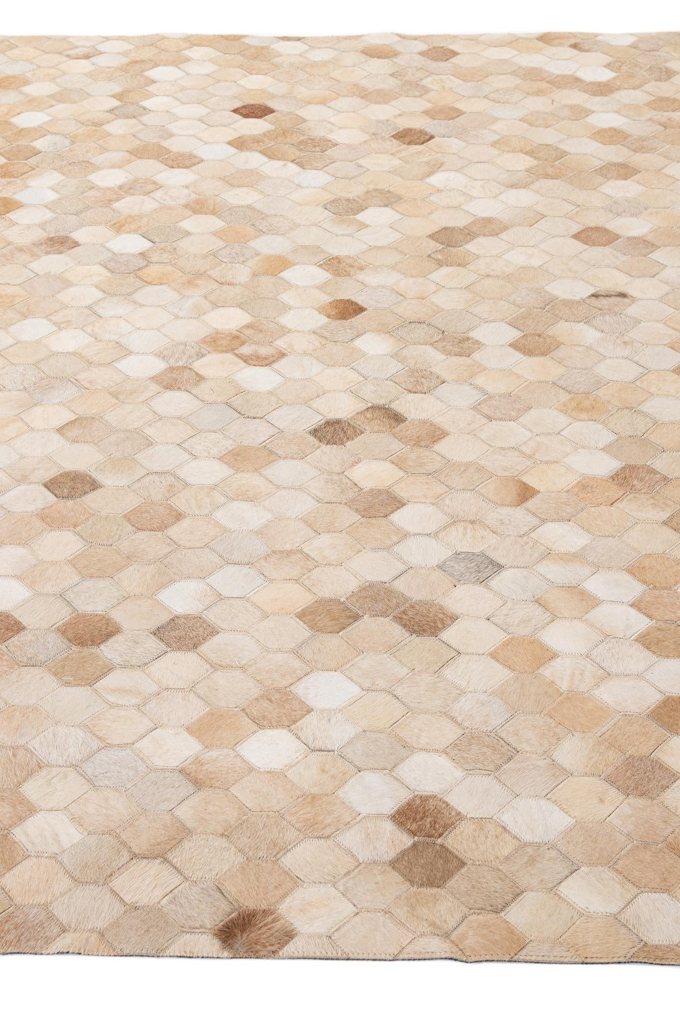 5' 9 x 8' Cowhide - Patchwork Rug