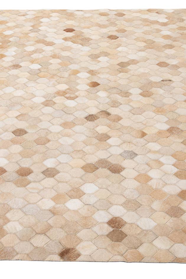 Detail image of 5' 9 x 8' Cowhide - Patchwork Rug