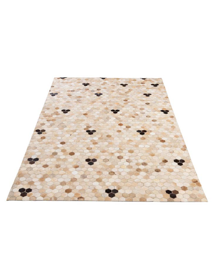 Detail image of 5' x 7' 11 Cowhide - Patchwork Rug