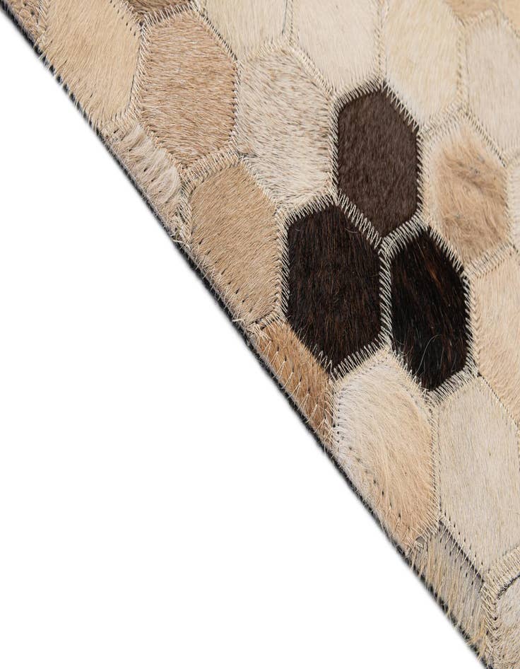 Detail image of 5' x 7' 11 Cowhide - Patchwork Rug