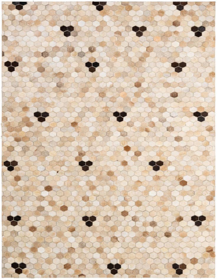 Detail image of 5' x 7' 11 Cowhide - Patchwork Rug