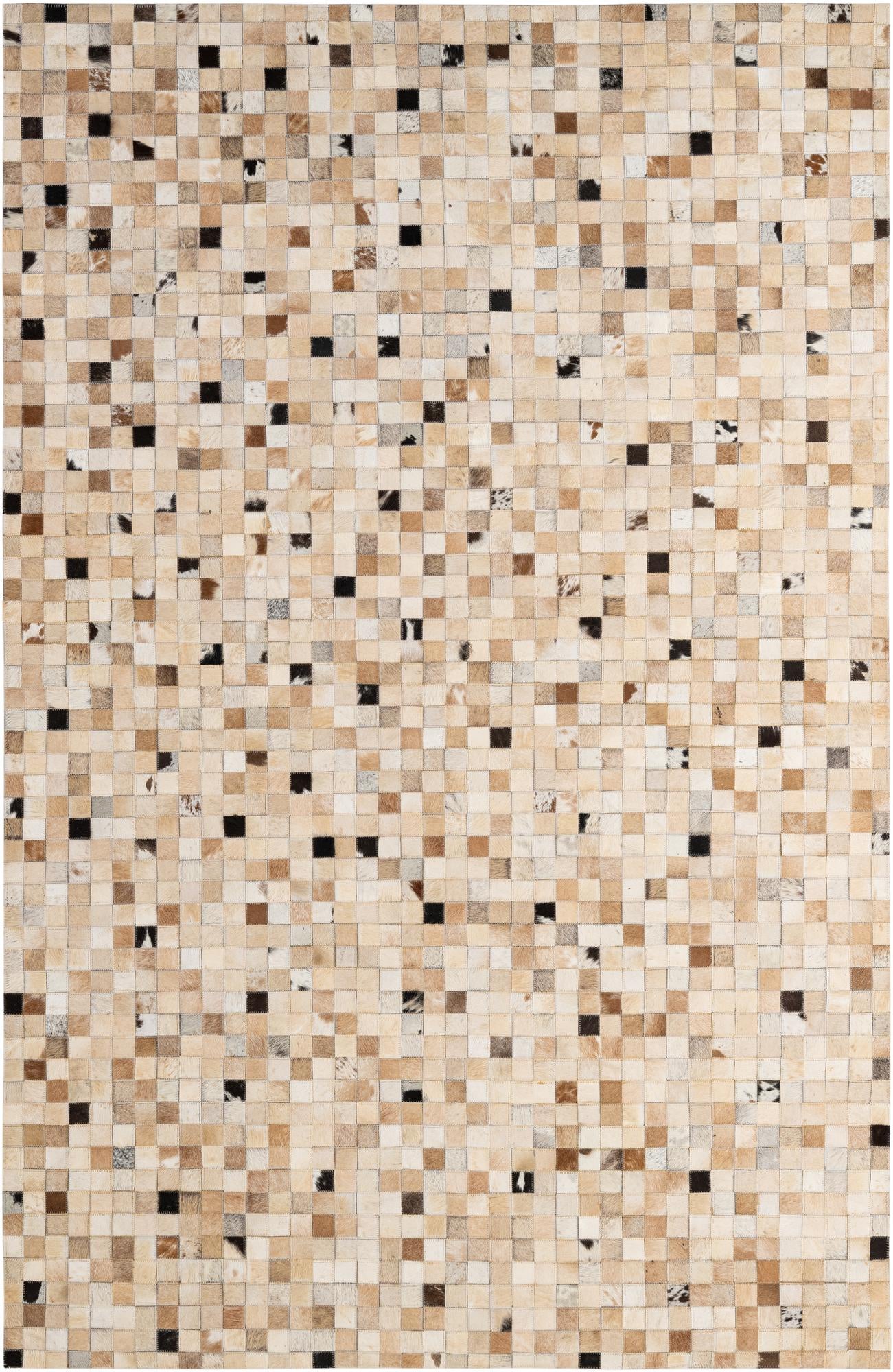 5' 2 x 7' 10 Cowhide - Patchwork Rug