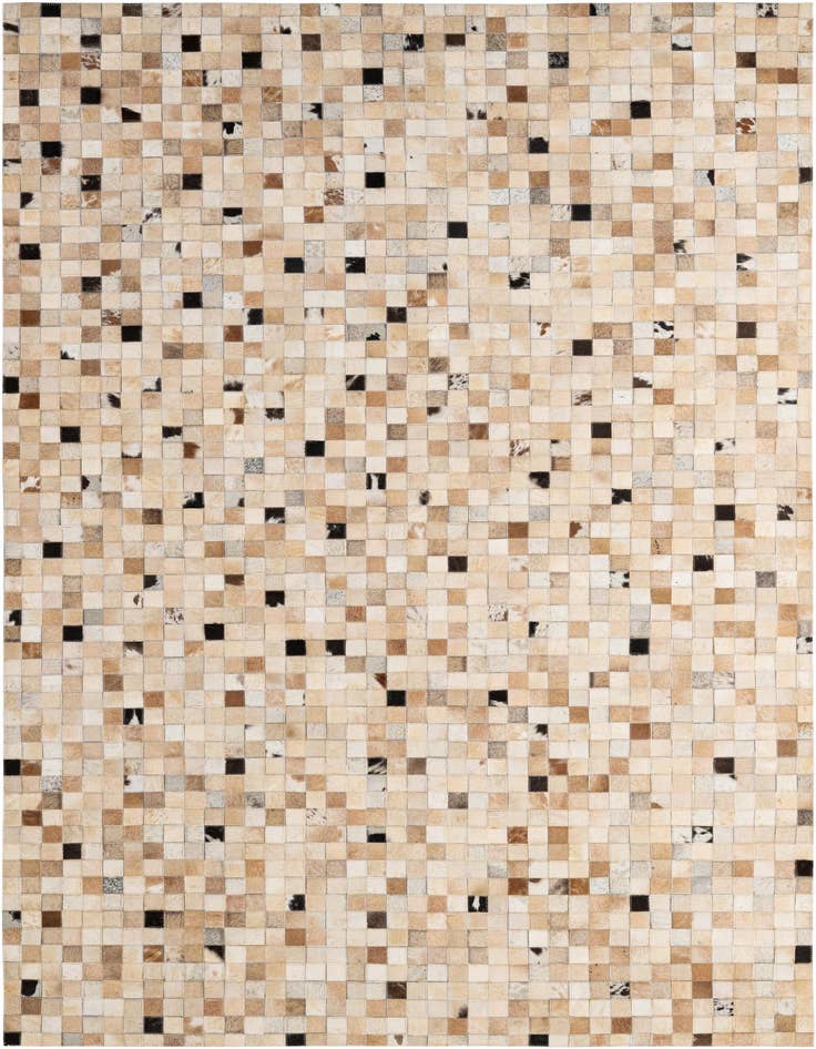 Detail image of 5' 2 x 7' 10 Cowhide - Patchwork Rug
