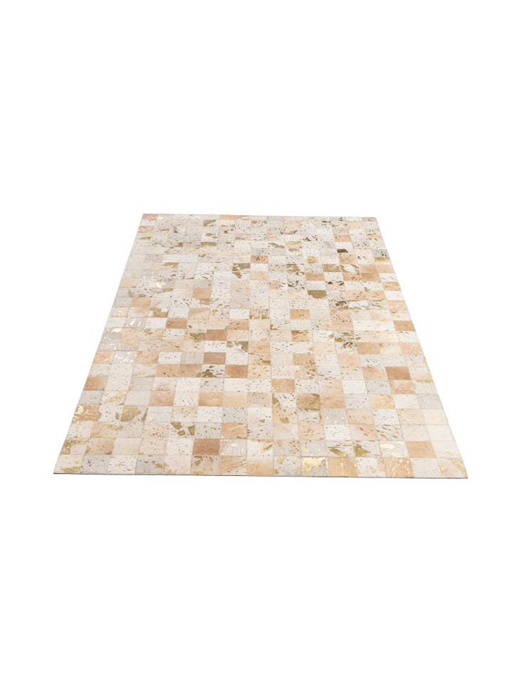 Detail image of 4' 11 x 7' 11 Cowhide - Patchwork Rug