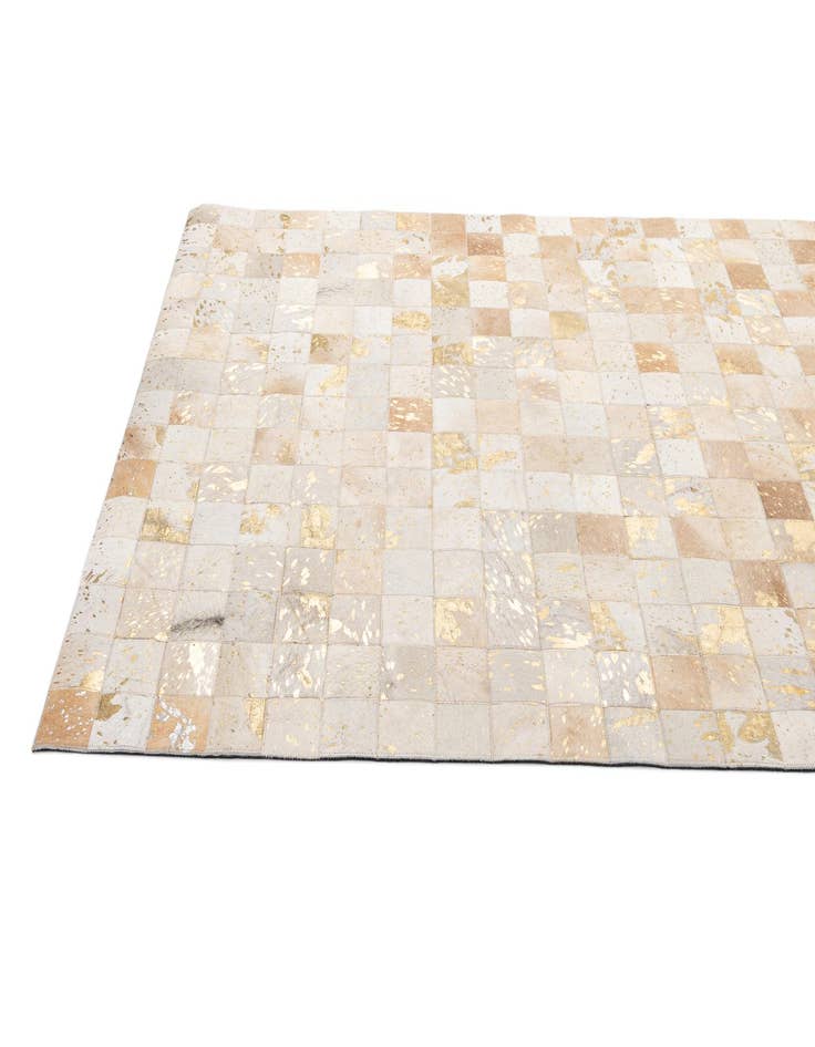 Detail image of 4' 11 x 7' 11 Cowhide - Patchwork Rug