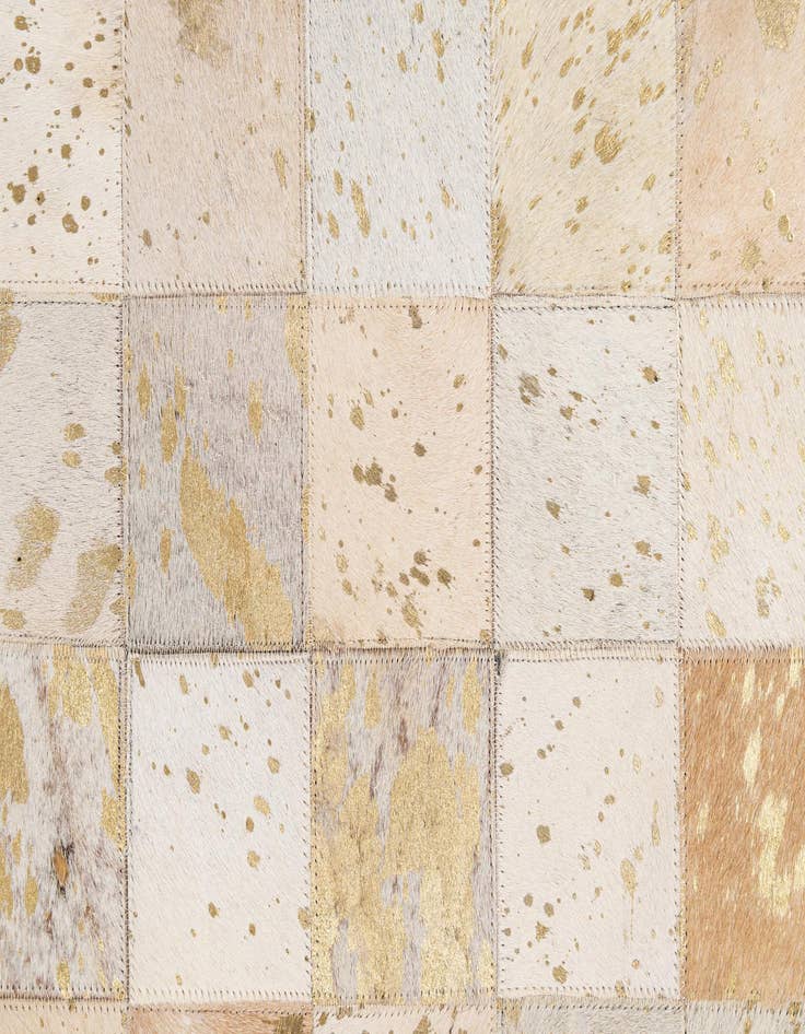 Detail image of 4' 11 x 7' 11 Cowhide - Patchwork Rug