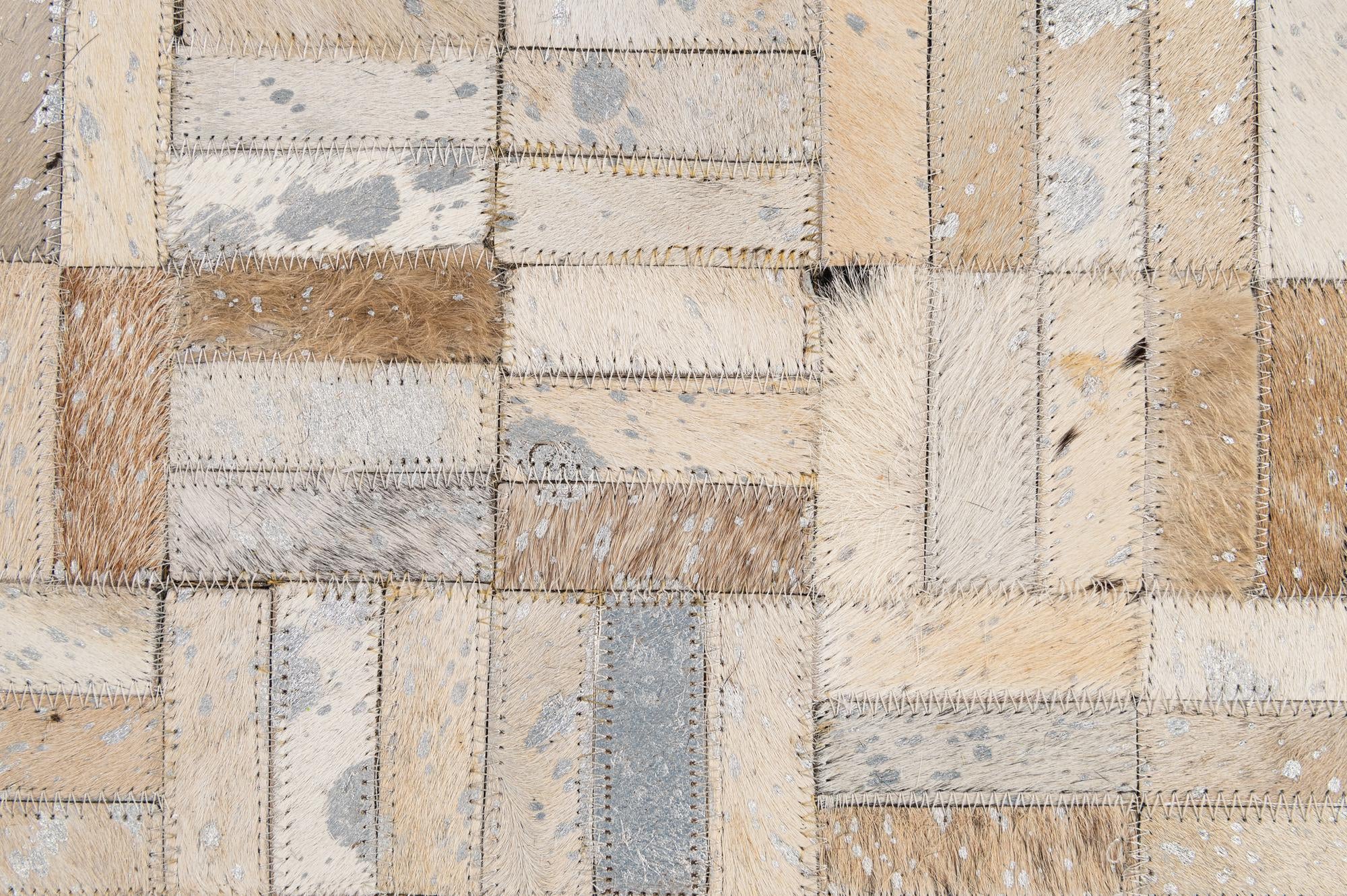 5' x 7' 10 Cowhide - Patchwork Rug