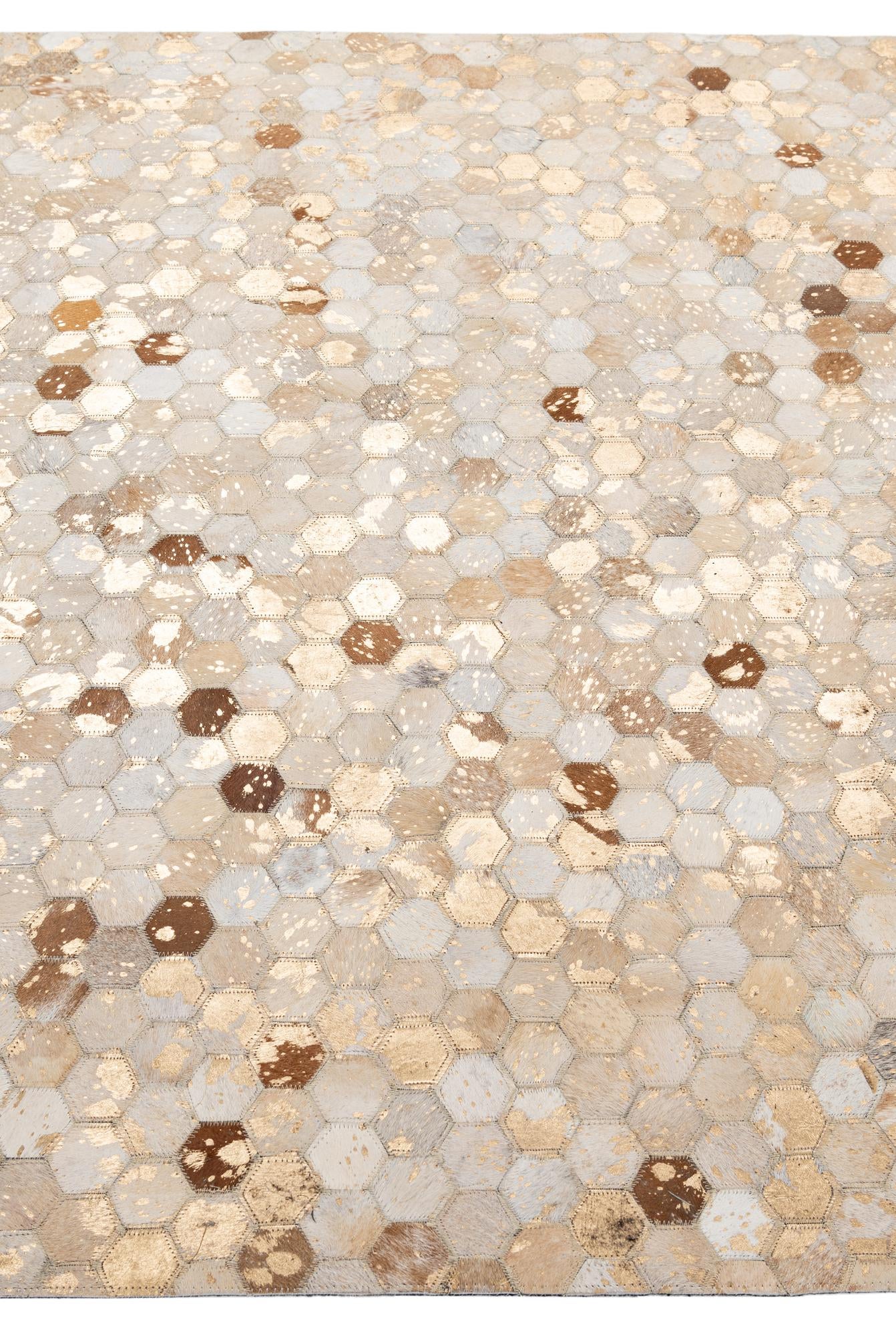 5' x 8' Cowhide - Patchwork Rug