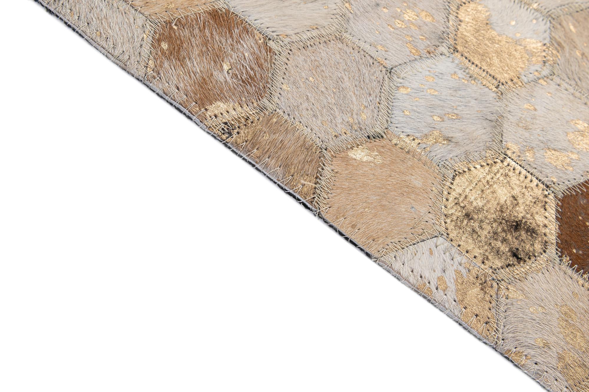 5' x 8' Cowhide - Patchwork Rug