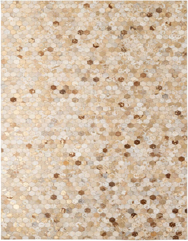 Detail image of 5' x 8' Cowhide - Patchwork Rug