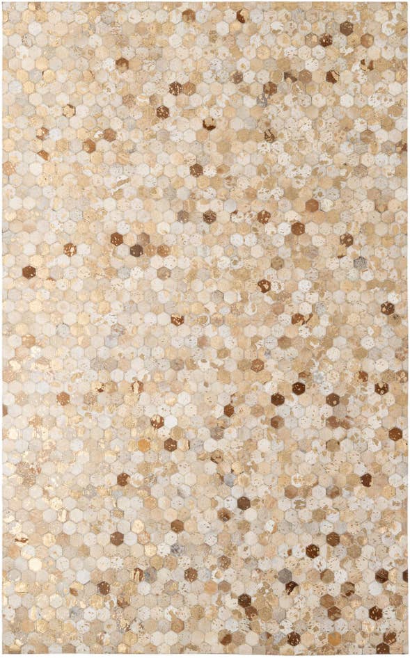 Detail image of 5' x 8' Cowhide - Patchwork Rug