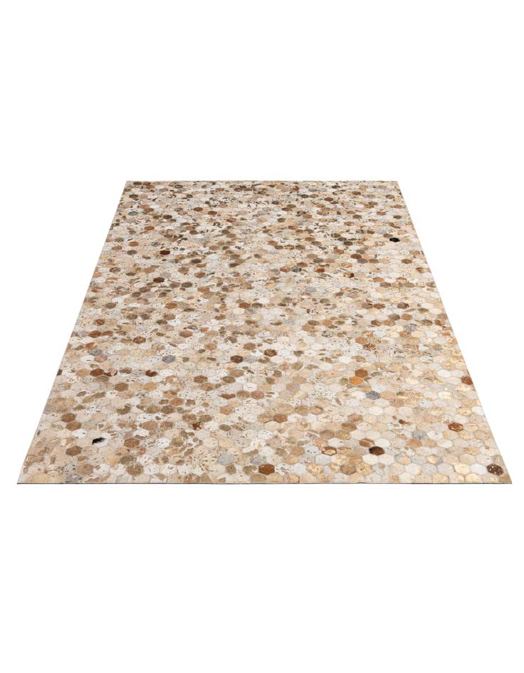 Detail image of 5' 1 x 7' 11 Cowhide - Patchwork Rug