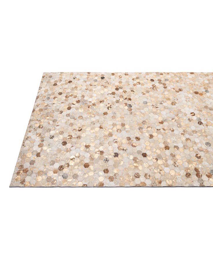 Detail image of 5' 1 x 7' 11 Cowhide - Patchwork Rug