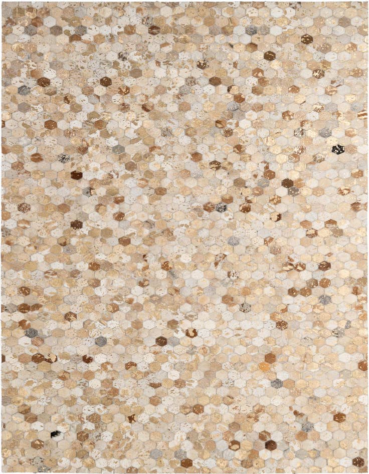 Detail image of 5' 1 x 7' 11 Cowhide - Patchwork Rug