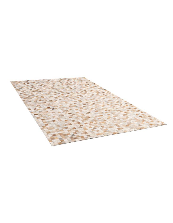 Detail image of 4' 11 x 8' 1 Cowhide - Patchwork Rug