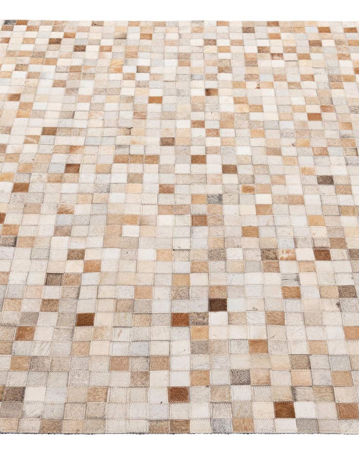 Detail image of 4' 11 x 8' 1 Cowhide - Patchwork Rug