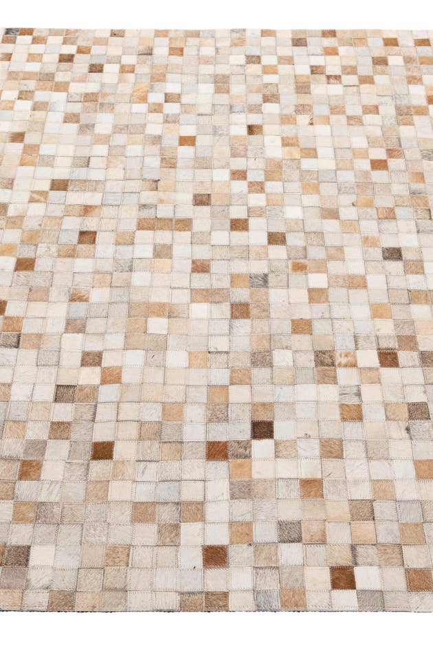 Detail image of 4' 11 x 8' 1 Cowhide - Patchwork Rug