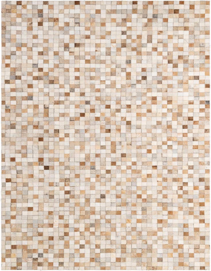 Detail image of 4' 11 x 8' 1 Cowhide - Patchwork Rug