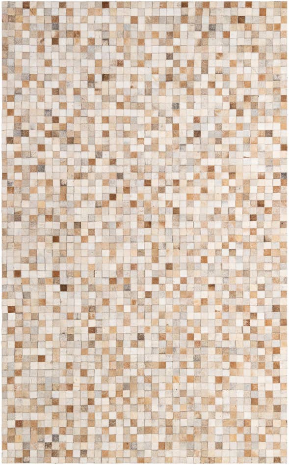 Detail image of 4' 11 x 8' 1 Cowhide - Patchwork Rug