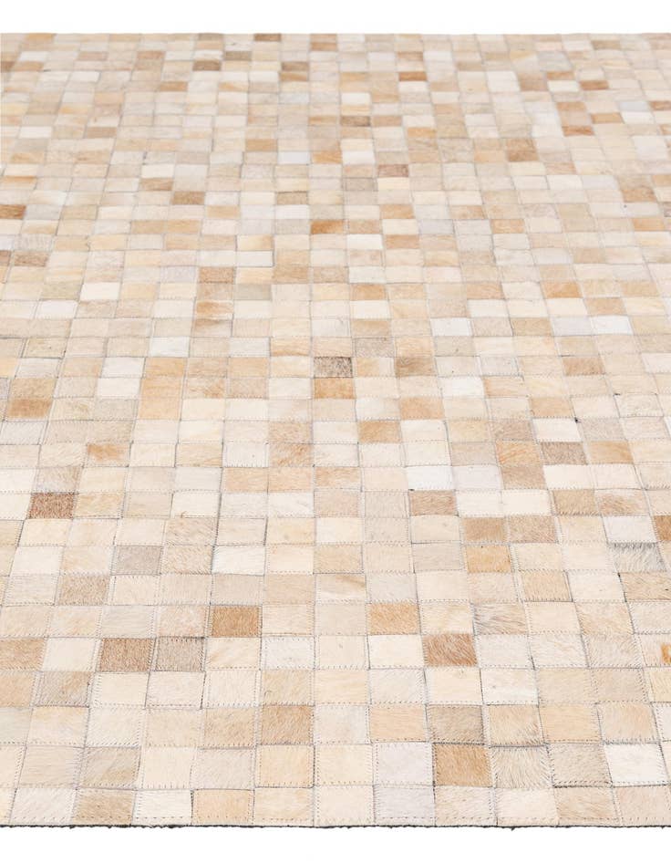 Detail image of 5' 1 x 8' 1 Cowhide - Patchwork Rug